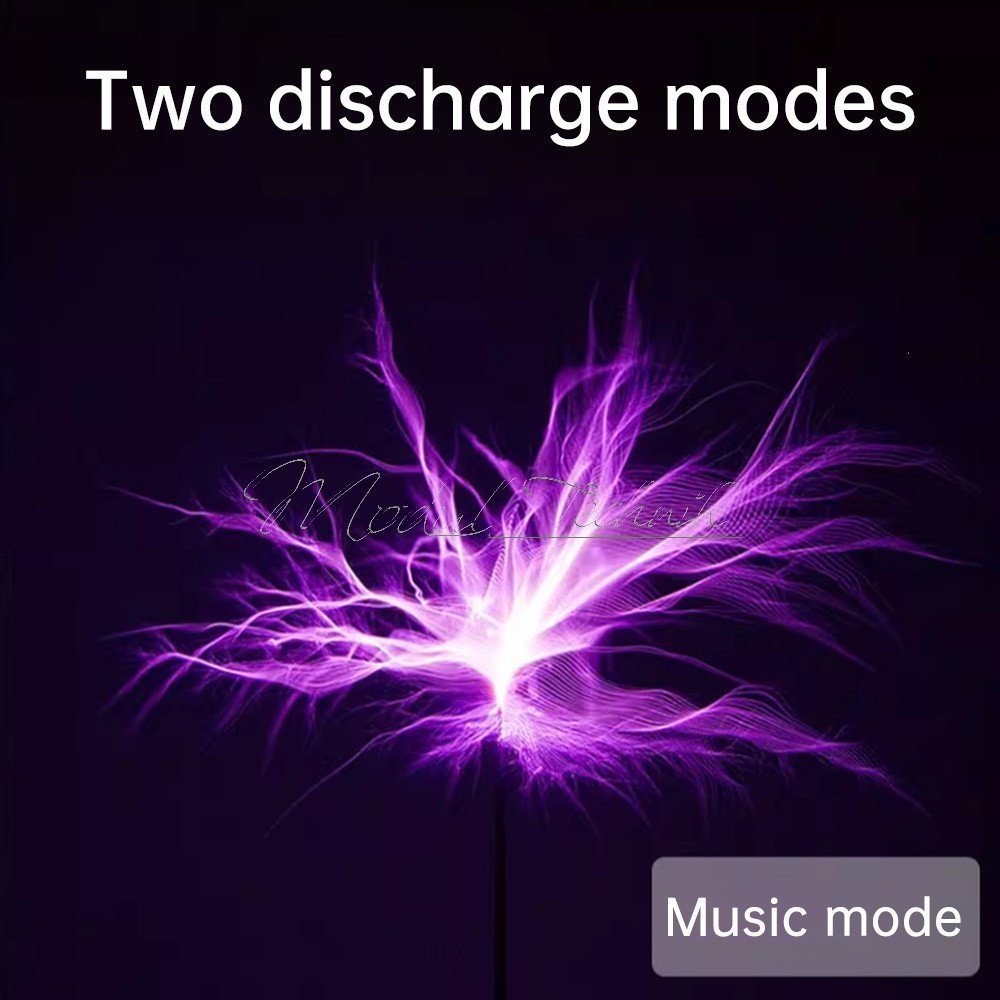 AC110-220V Dual Mode Bluetooth Music Tesla Coil Artificial Lightning Touchable