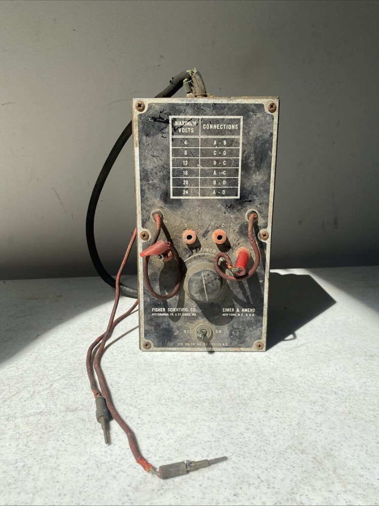 Fischer Scientific Vintage Voltage Tester. Asis. Needs Work