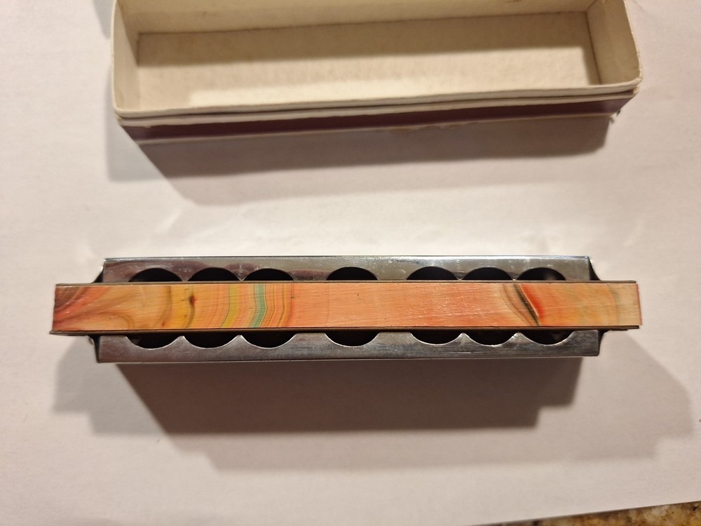 VINTAGE BLESSING WOOD HARMONICA - ORIGINAL BOX