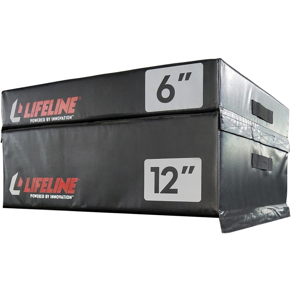 Lifeline USA Stacking Foam Plyometric Box - Black