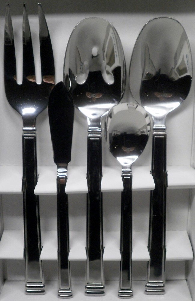 Epicure Essentials 5 Piece Hostess Set Stainless Steel Flatware Bloomington