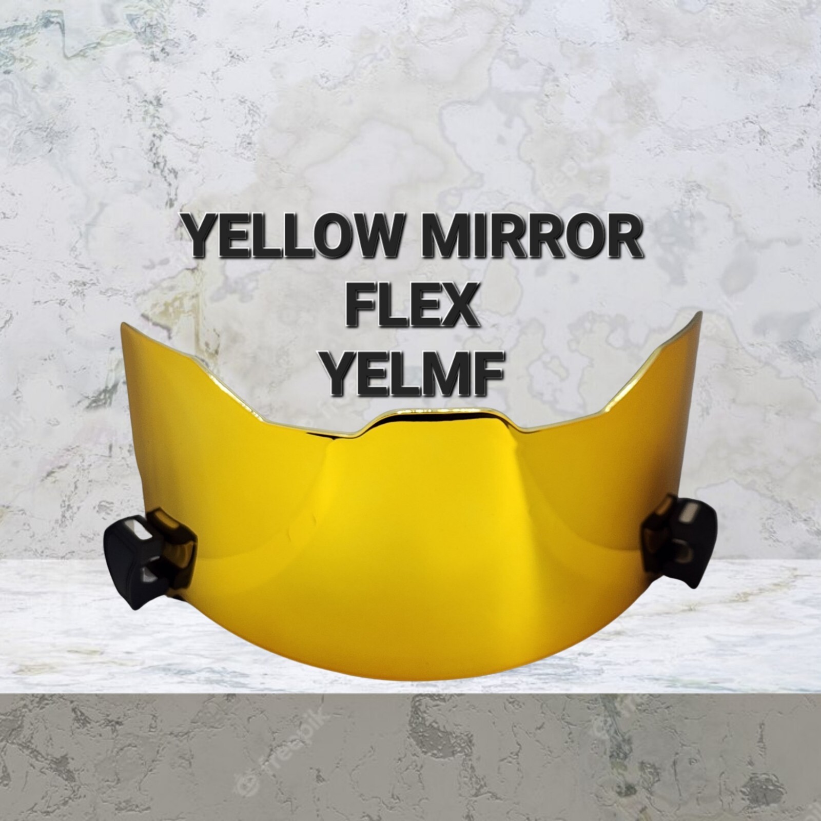 Low Profile Full Size Chrome Mirror Football Helmet Visor 4 FLEX (Display Only)