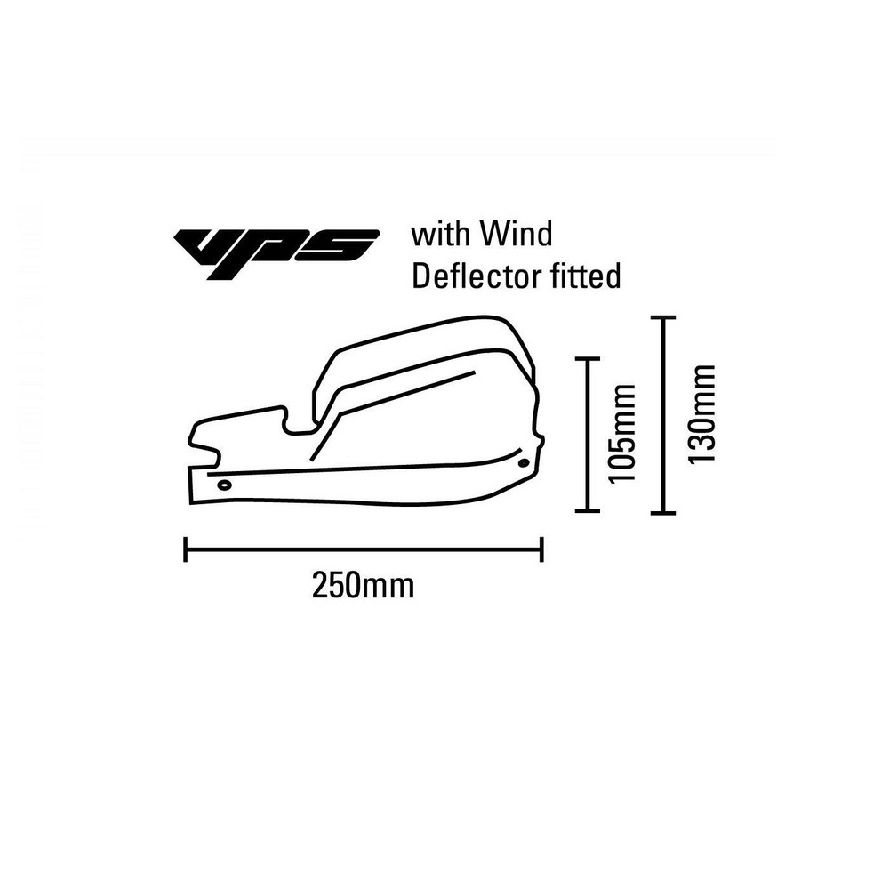 Barkbusters VPS Plastic Handguard -White with White deflectors