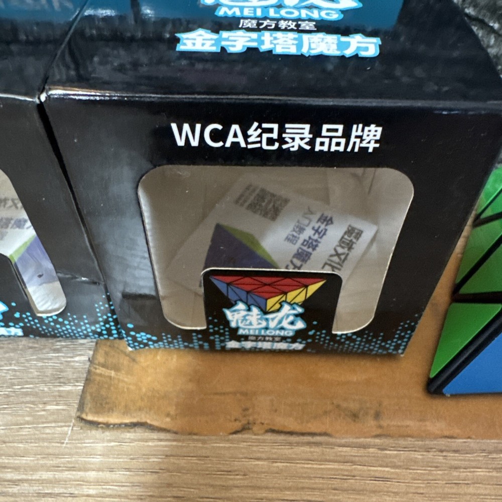 2- Long Pyramid Speed Cube 3X3X3 Triangle Magic Cube Puzzle Cube