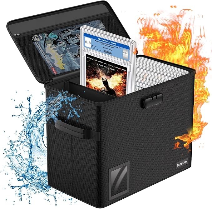 Fireproof Graded Comic Book Storage Stackable CGC Comic Book Box Holds 30 Comics