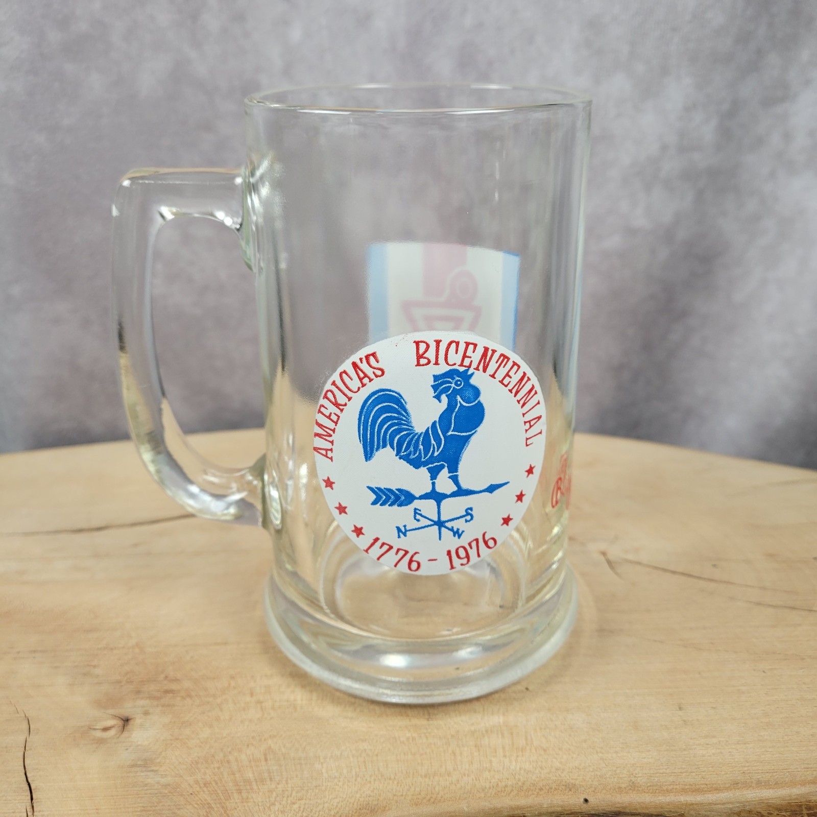 Blistex Pharmacy Advertising Glass Mug Stein America's Bicentennial US 1976 VTG