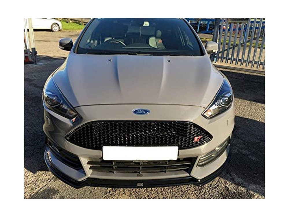Front Bumper Lip Spoiler Compatible with Ford Focus mk3 ST Facelift Version (...