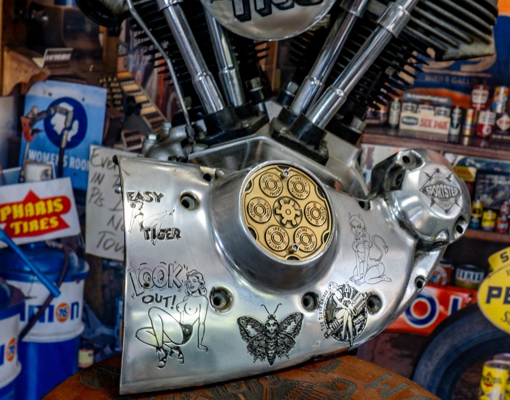 38 Special Early -2002 Sportster Solid Brass Points Timing Cover Harley Davidson