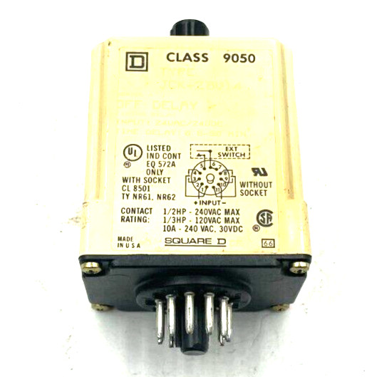Square D JCK-28V14 Electrical Timing Delay Series. A