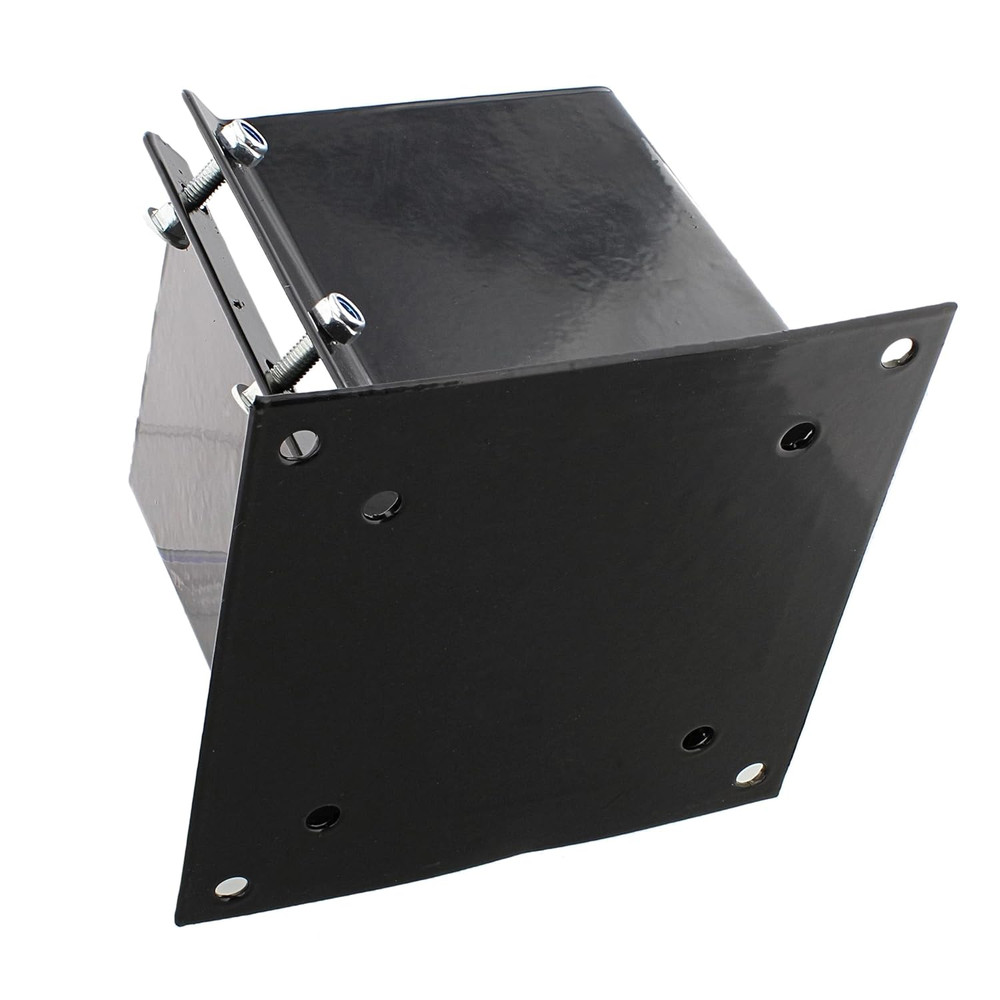 No Dig 6X6 Post Anchor Square Bracket 1Pk - Bolt down Post Base Wood Post Ground