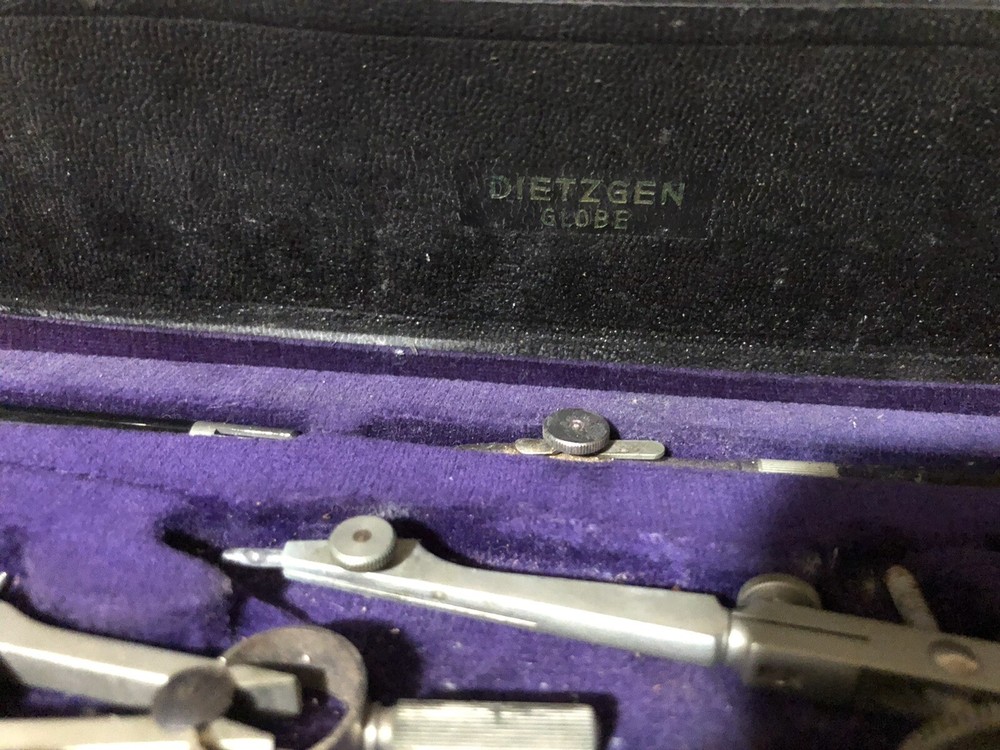 DIETZEN GLOBE Drafting Engineering Tools with Case Germany