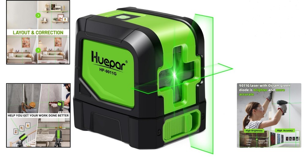 Professional 100Ft Self-Leveling Green Laser Level with 360° Magnetic Function
