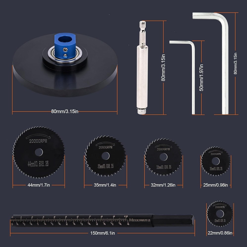MeaoweraPVC Pipe Internal Cutter Set – 360° Rotating Pipe Cutting Tool with A