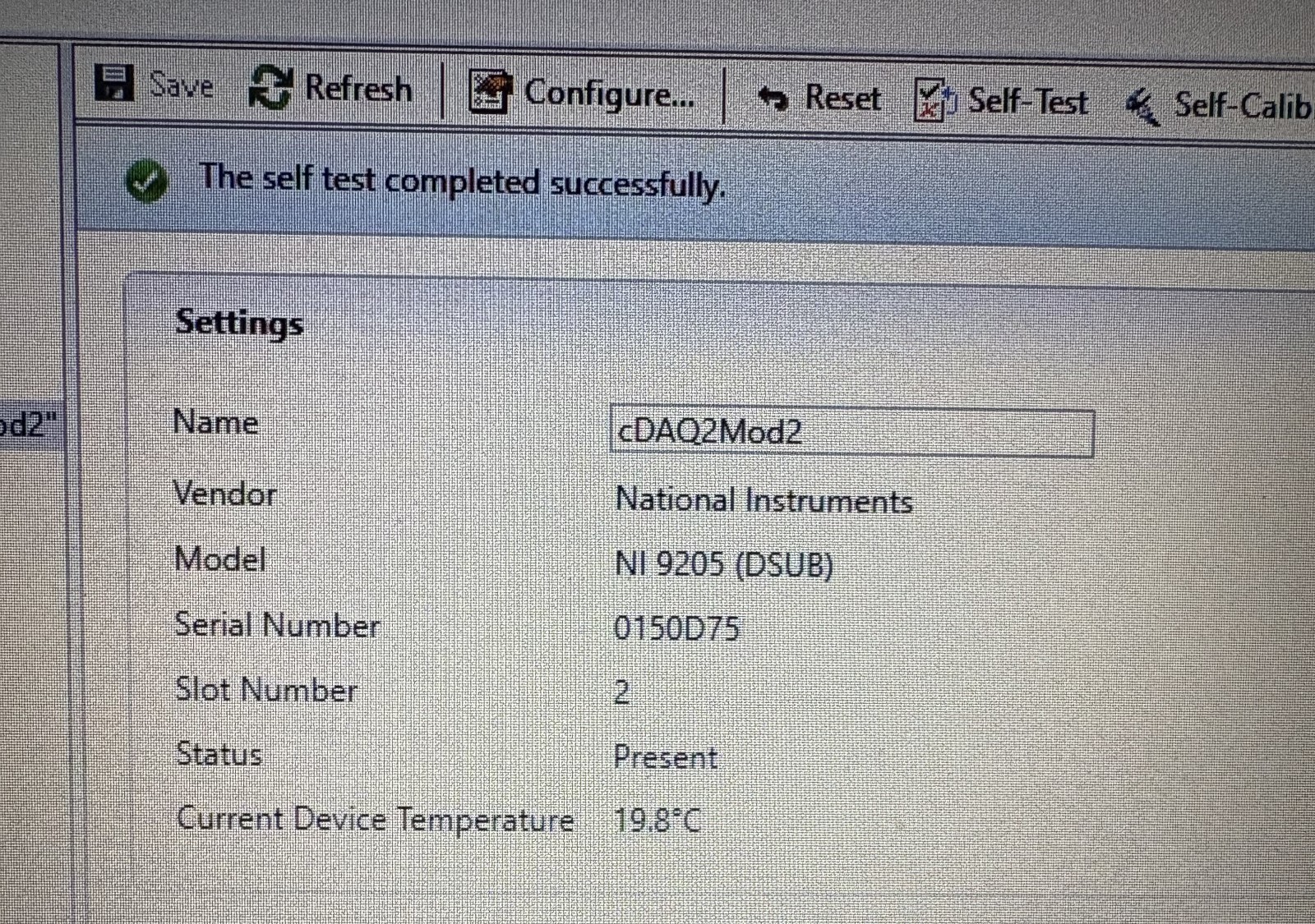 National Instruments NI 9205 Analog Input Module, 32 Channels with DSUB