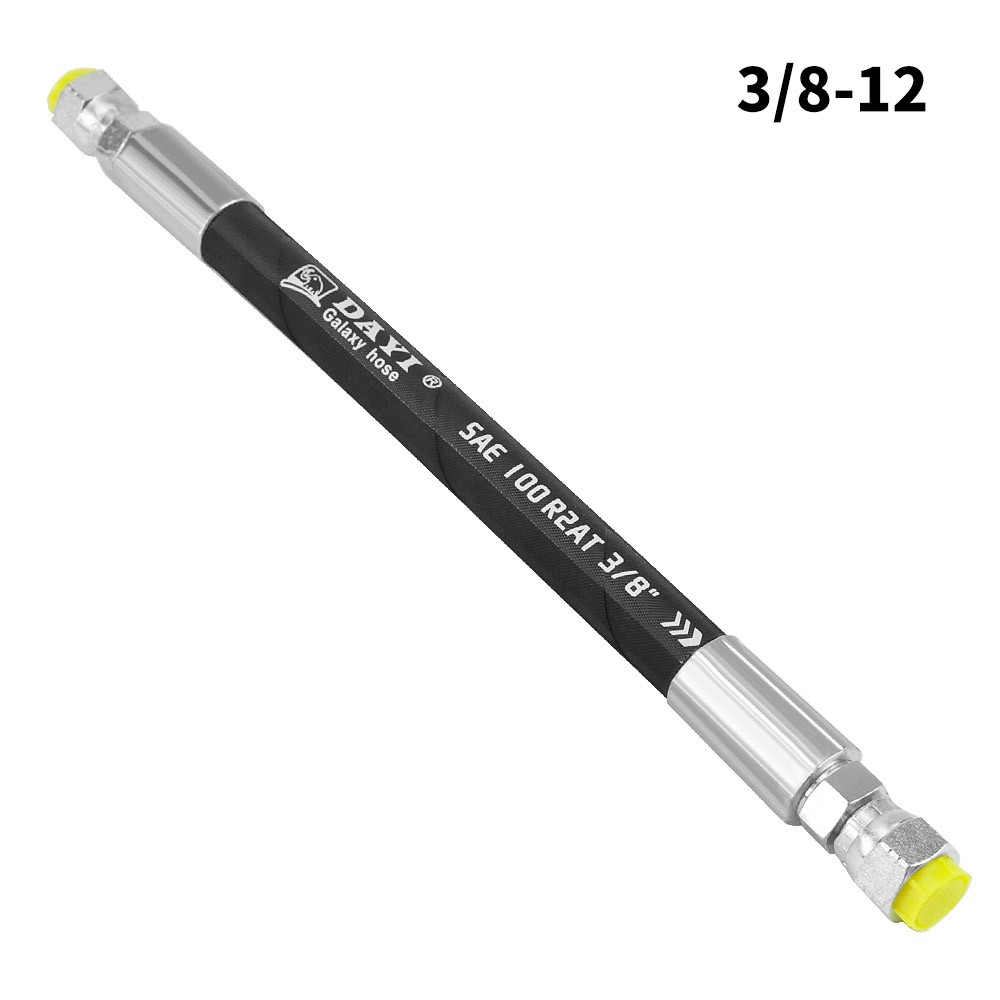 3/8" Hydraulic Hose Assembly #6 FEMALE JIC 37°- (9/16-18) 7685 psi -Straight