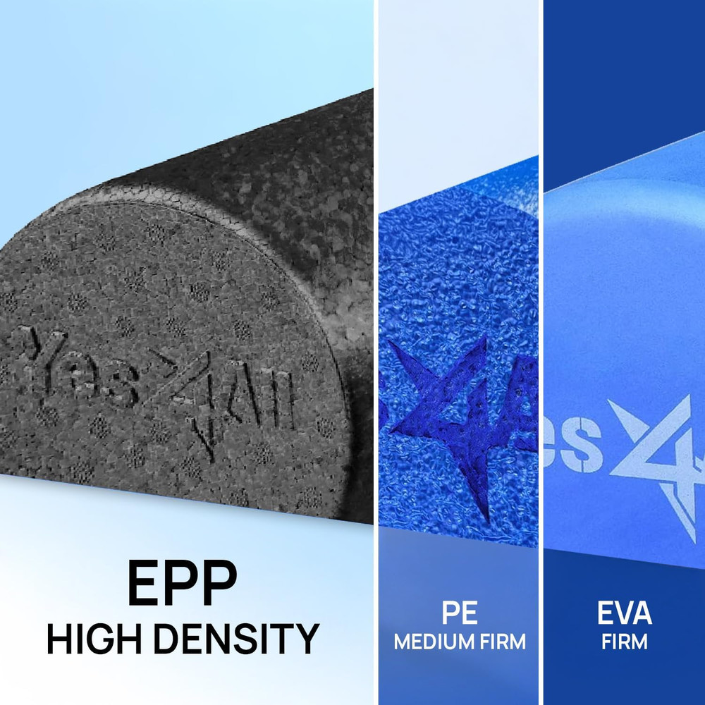 High-Density EPP Back Roller Foam Exercise Foam Roller for Yoga, Pilates 12 Inch