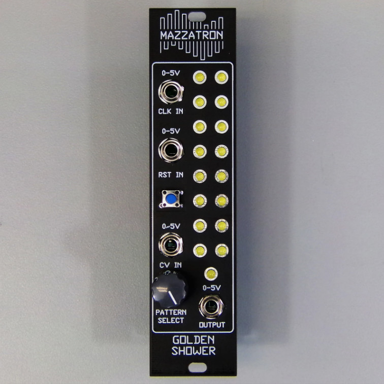 Mazzatron Golden Shower Trigger Sequencer - Eurorack Synthesizer Module