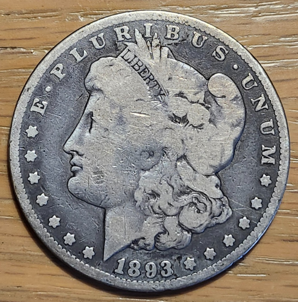 1893 CC  MORGAN 90% SILVER
