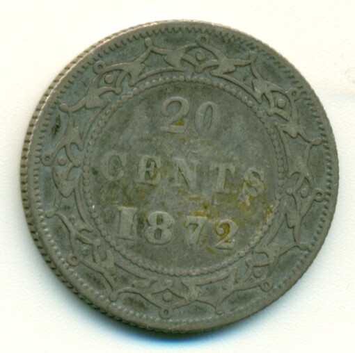 CANADA NEWFOUNDLAND, 20¢, 1872, VF