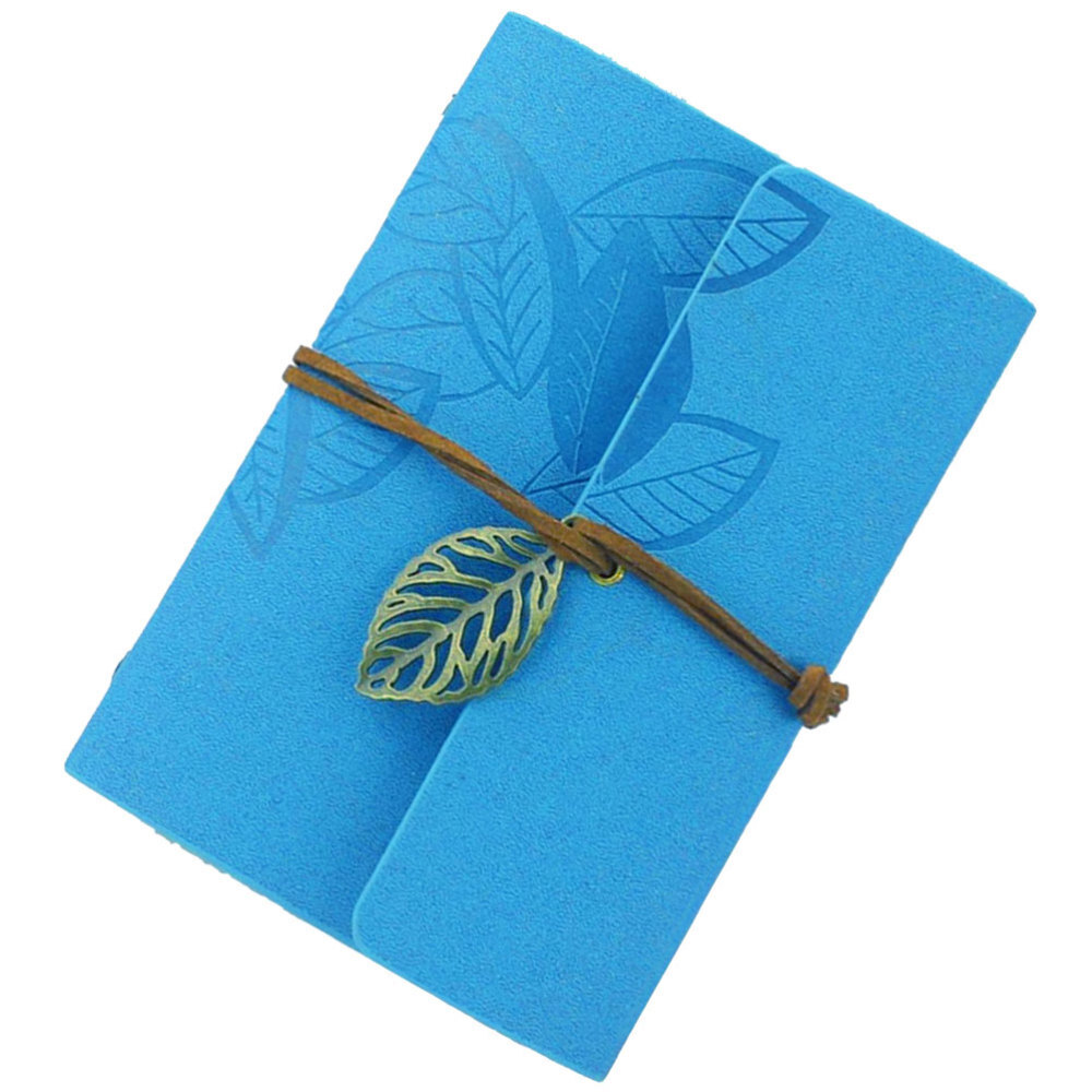 Office Vintage Blank Journal Travel Diary Leather Bound Refillable