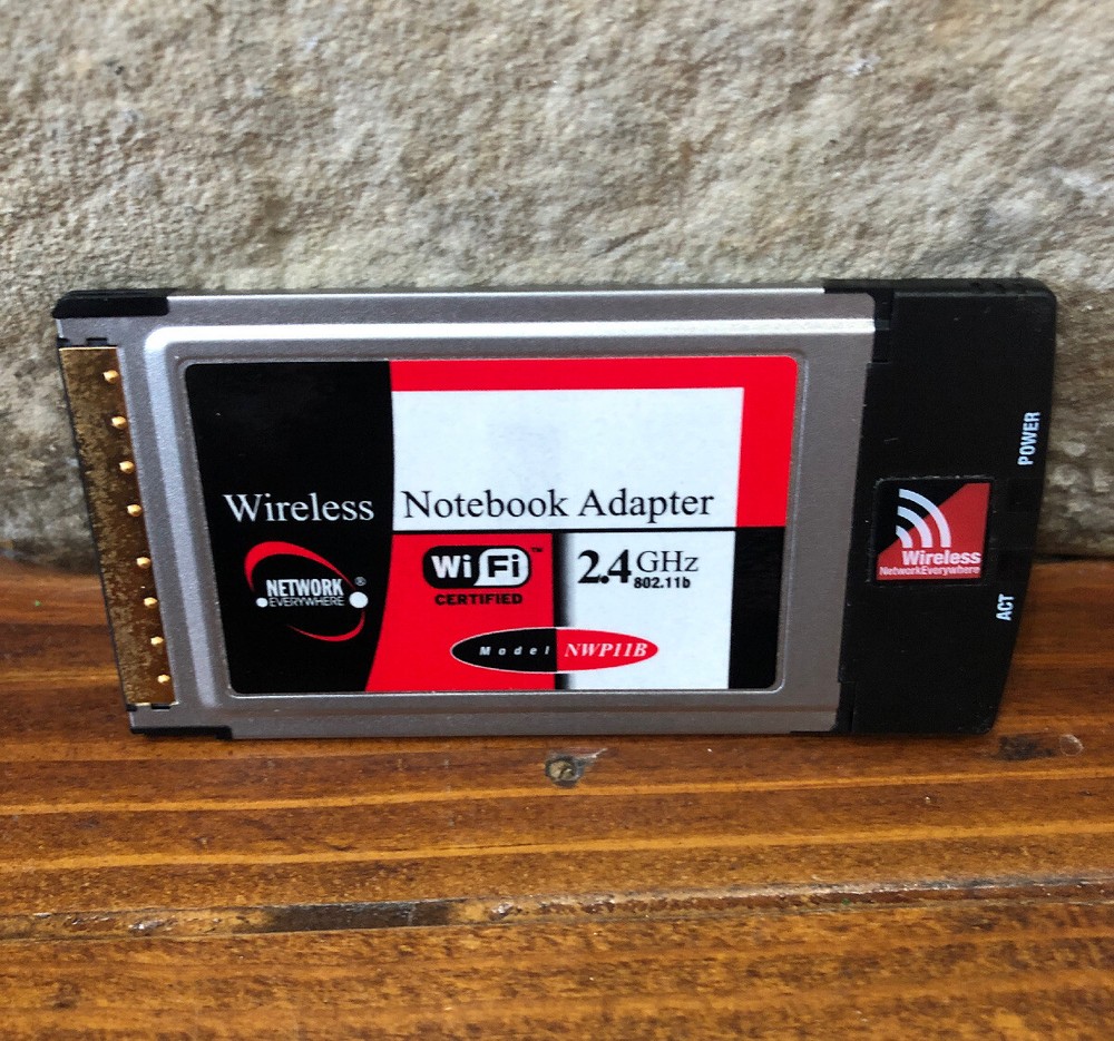 NETWORK EVERYWHERE WIRELESS NOTEBOOK ADAPTER Wi/Fi 2.4 GHz Model NWP11B