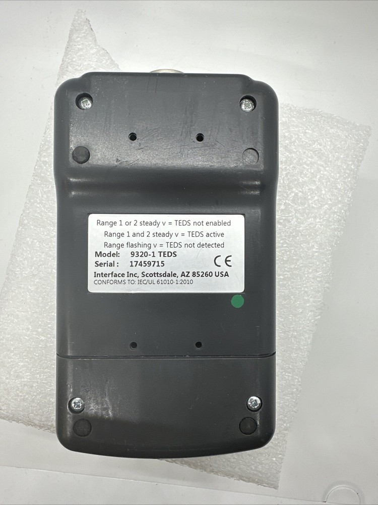 Interface 9320-1 TEDS Hand Held Transducer digital indicator load Cell*Pre-Owned