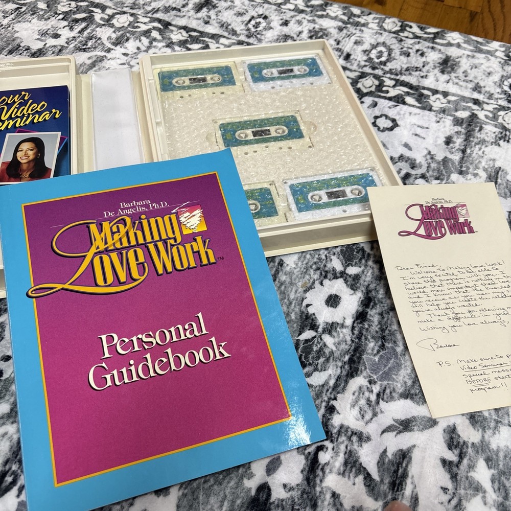Making Love Work Program Barbara De Angelis 2 VHS,5 Cassettes, Guide Book
