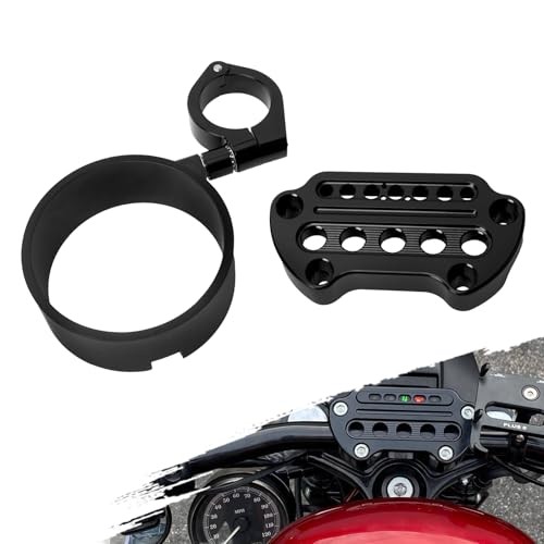 Motorcycle Speedometer Ring Relocation Bracket Side Mount Instrument Cover
