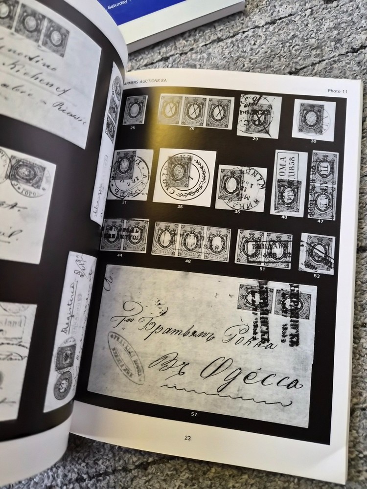 4 Guido Craveri Harmers Stamp Auction catalogues: Liphschutz part I & II