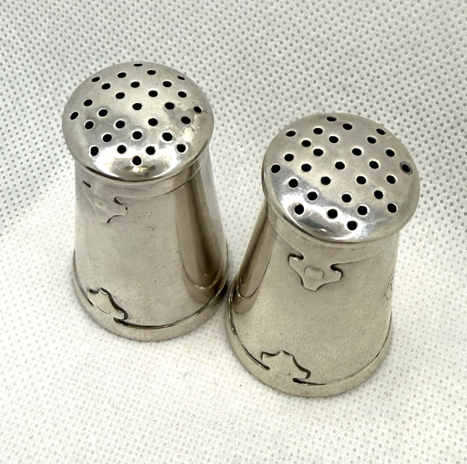 Shreve & Co Sterling Silver Salt And Pepper Shakers Set of 2