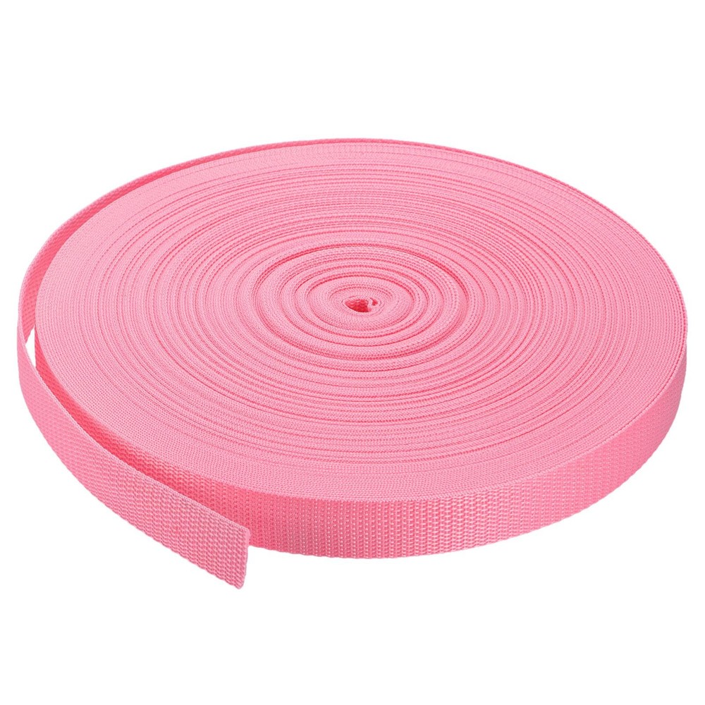 Lightweight Polypropylene Webbing Strap 1" 50 Yards Pink Strapping