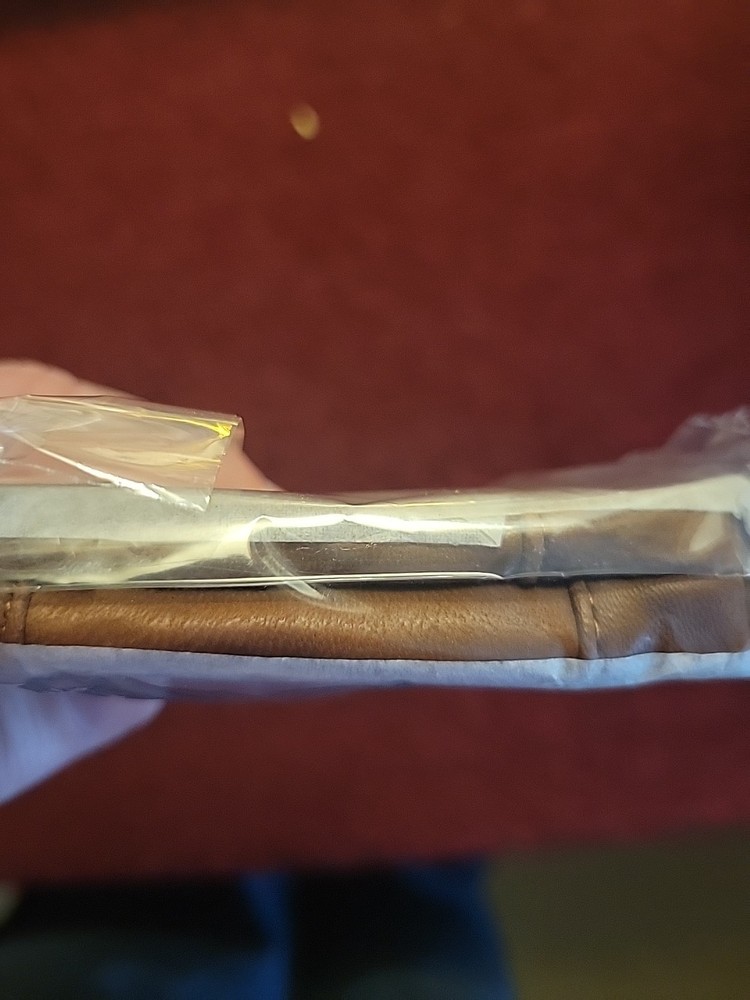 Genuine Leather Long 120's Cigarette Case Brown