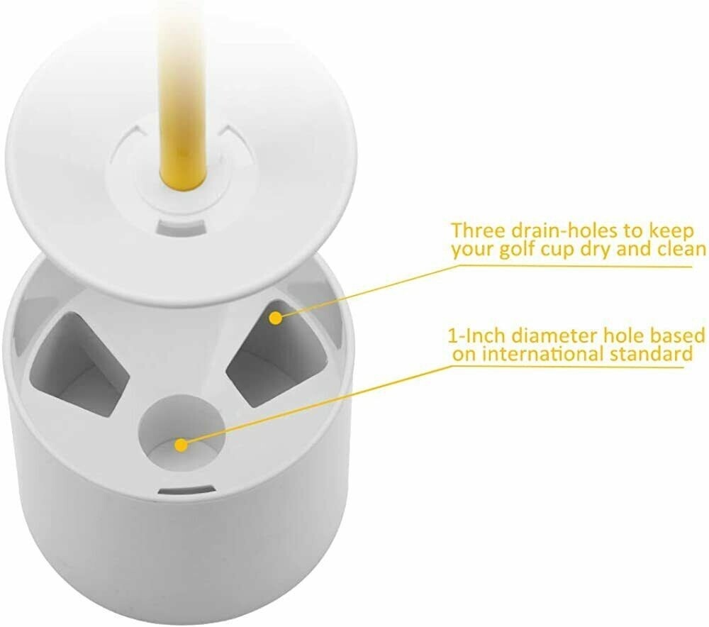 Golf Flagstick Putting Green Golf Pin Flags Hole Cup Set for Yard