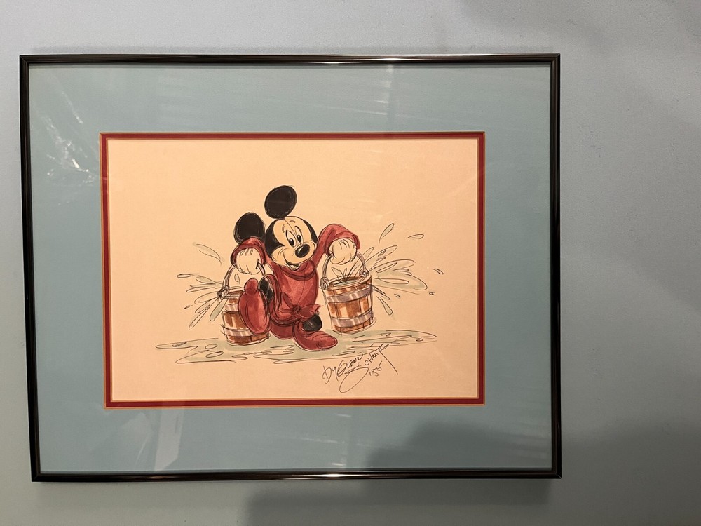 MICKEY MOUSE ORIGINAL GLENN SCHMITZ COLORIZED DRAWING
