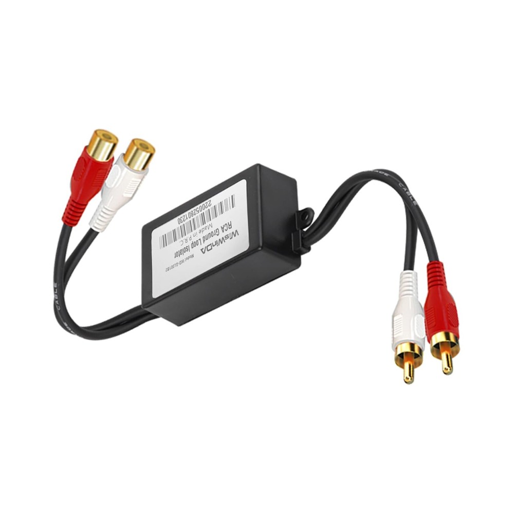 RCA Noise Filter Hum Eliminator Ground Loop Isolator (No Affect Bass) Quality...