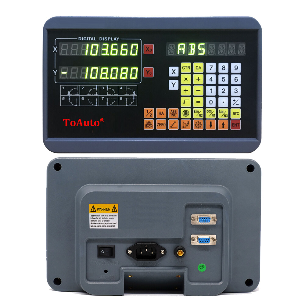 5u Digital Readout Linear Scale Glass Encoder DRO Display for CNC Milling Lathe