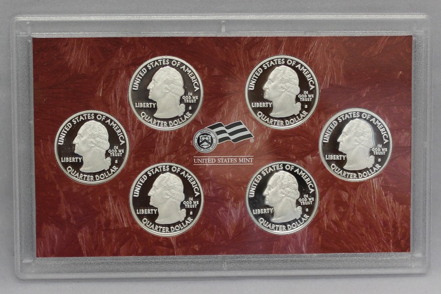 2009 Proof Territories Quarter Set Gem 90% Silver