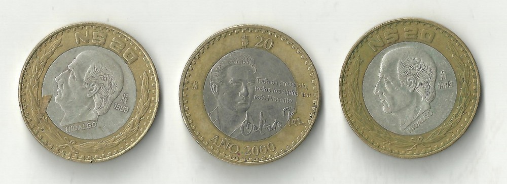 Nice Mexico Pesos with Silver collection  3 coins