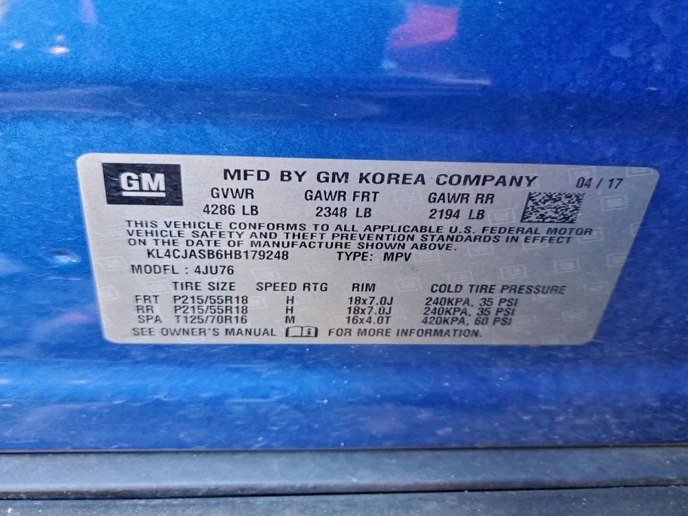 ENCORE 2017 Glove Box 4940055