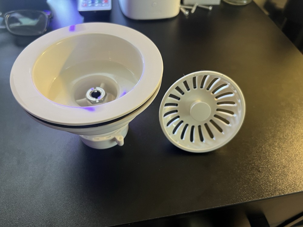 D2143P-65 4-3/8" Push-Pull Style Large Kitchen Sink Basket Strainer Biscuit
