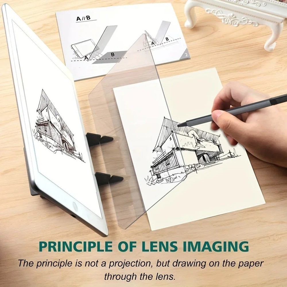 Portable Optical Drawing Tracing Board Image Projector Copy Pad Art Tool