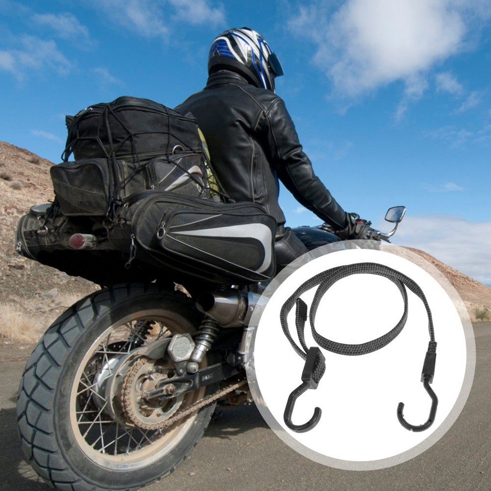 3 Pcs Adjustable Bungee Cords Heavy Duty Rubber Straps With Hooks