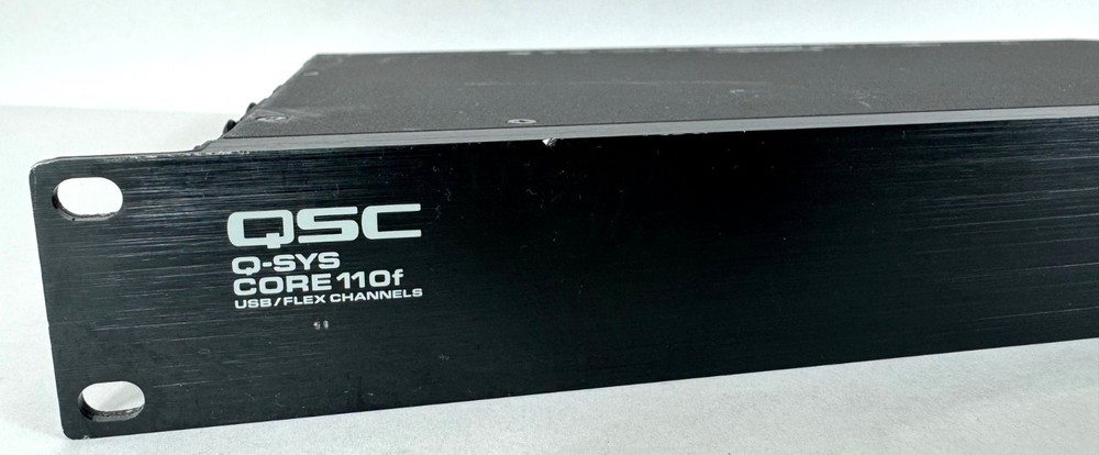 QSC Q-SYS Core 110f USB/Flex Channel Rack Mountable Digital Signal Processor