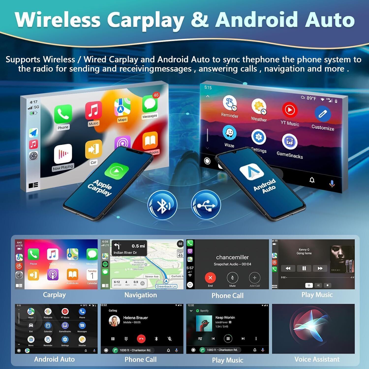 CarPlay For Mazda B2500 1998-2001 Radio Stereo GPS Android 13.0 Player W/Cam