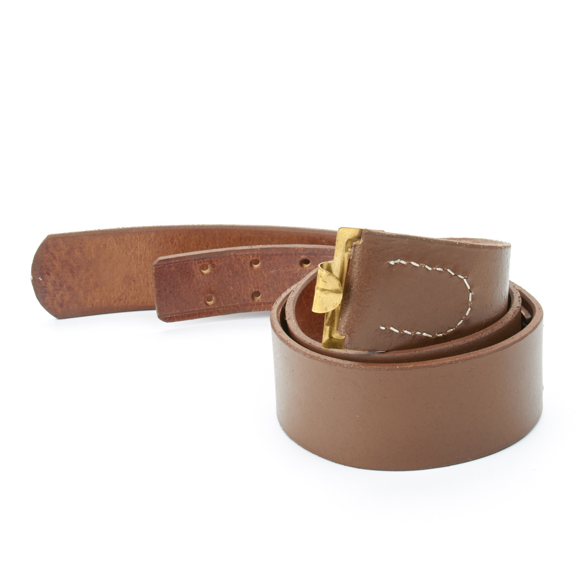 German WWI Brown Leather Equipment Belt- Size 40-44 (101-112cm)