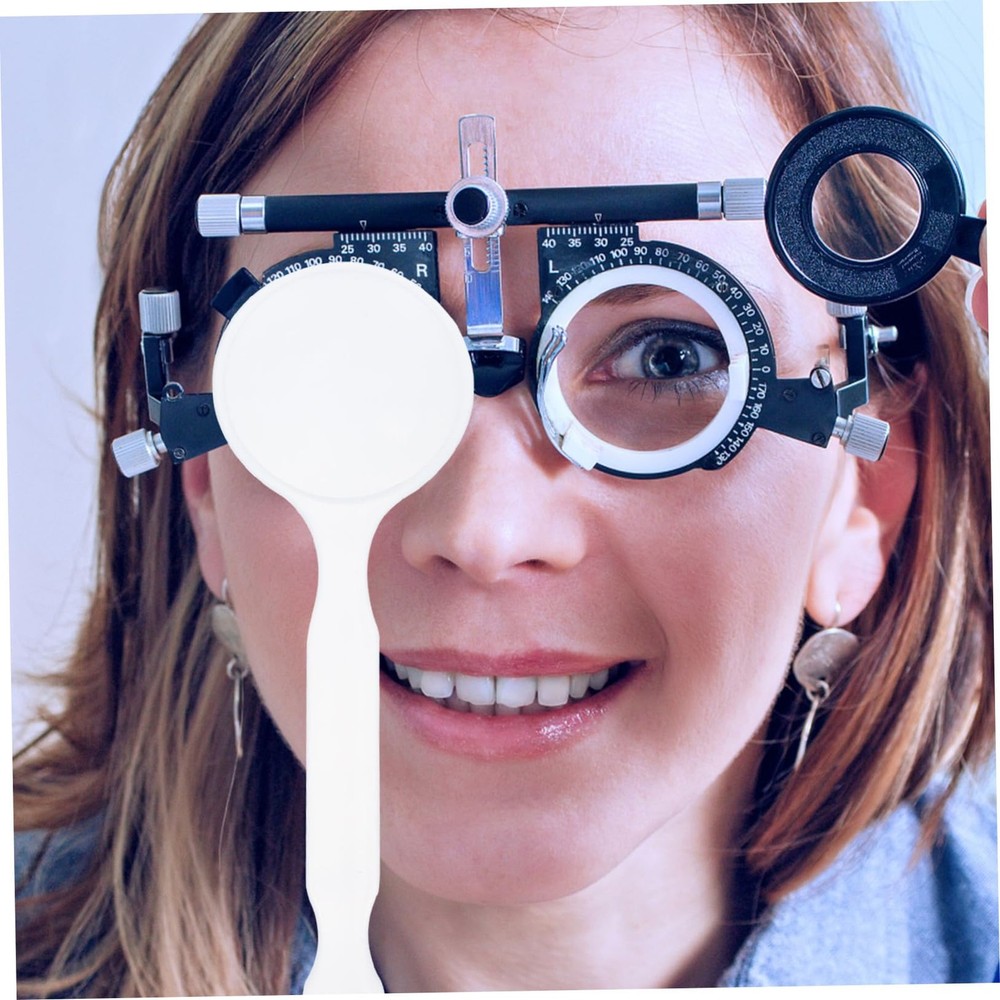 Frosted Handheld Eye Occluder Test Tool Strabismus Screening Board Plate