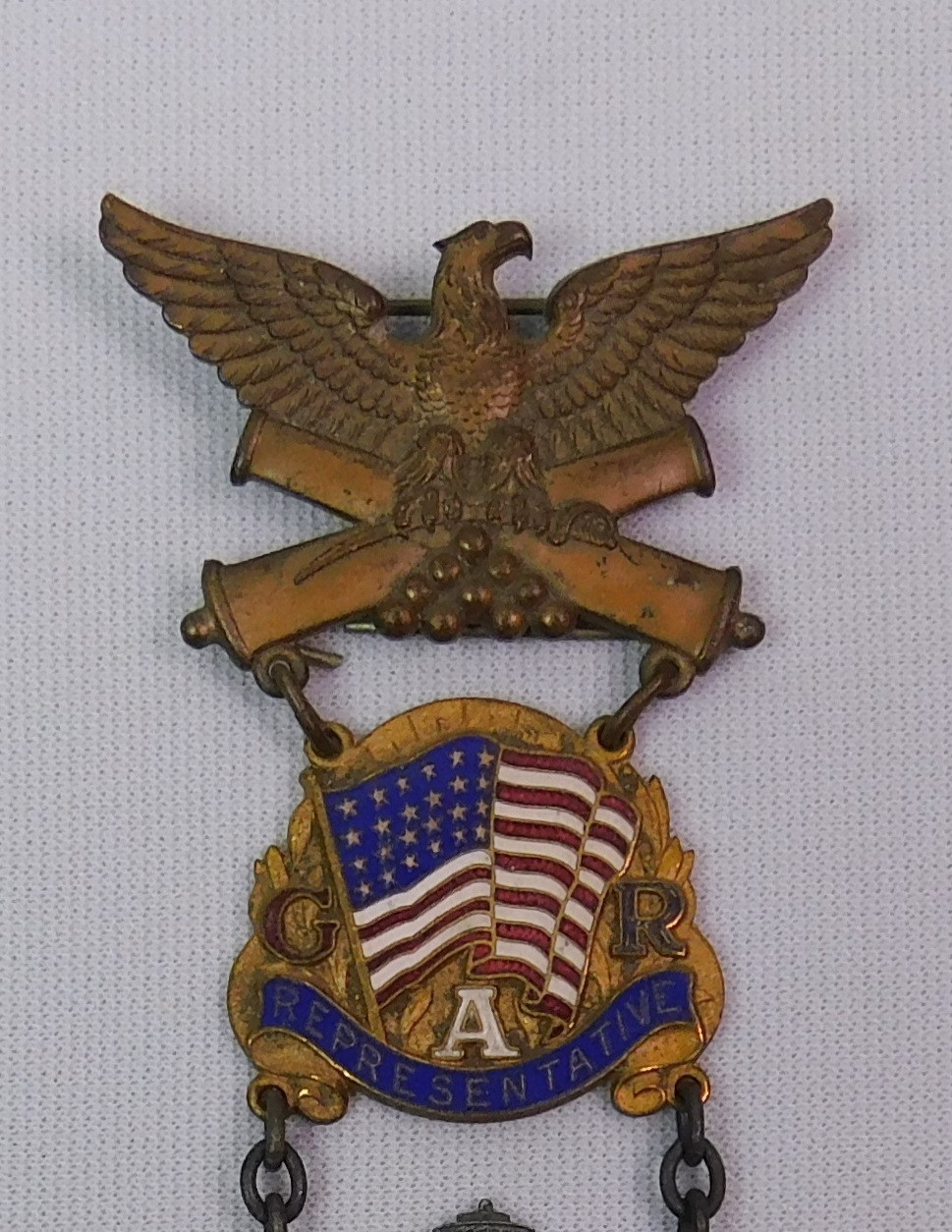 1919 GAR 53rd NATIONAL ENCAMPMENT Columbus OH REPRESENTATIVE Badge Medal Sherman