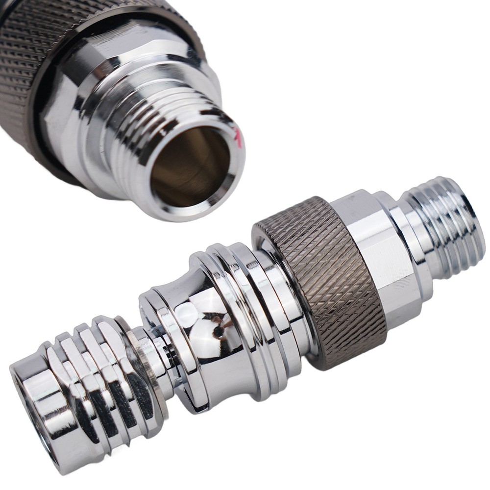 Diving full face secondary head adjuster self-locking connector adapter