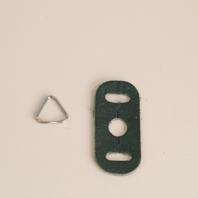 Handmade Cowhide Protector Cover Pad Lug Camera Straps Triangle Split Ring Hook