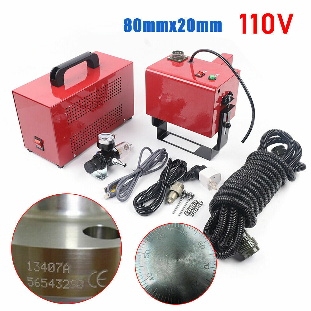 300W 110V KT-PH03 Pneumatic Dot Peen Marking Machine for VIN Code Chassis Number